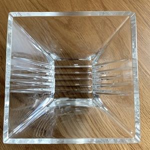 Tiffany and co small crystal bowl 4.5 x 4.5. Never used, comes with out the box